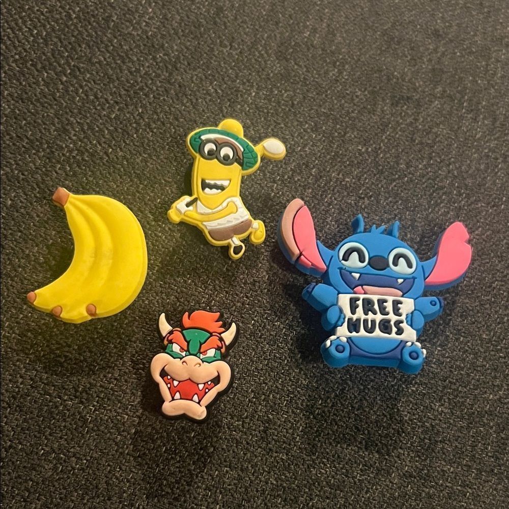 Crocs These are a set of four character-themed Jibbitz shoe charms